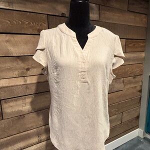 Women’s Dressy Casual Blouse - Apricot